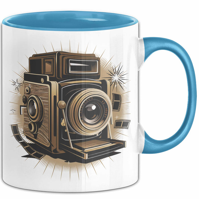 Fotograf Tasse Geschenkidee für Fotografie Enthusiasten Blau Trendation