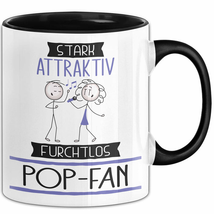 Pop-Fan Tasse Geschenk Becher Stark Attraktiv Furchtlos Pop-Fan Lustige Geschenkidee Trendation
