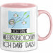 Geschenk für Meeresbiologin Tasse Lustige Geschenkidee Geburtstag Ich Bin Meeresbiologin Ich Darf Das Rosa Trendation