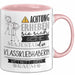 Klassikliebhaberin Tasse Geschenk Lustiger Spruch Bitte Erheben Sie Sich Seine Majestät Die Klassikliebhaberin Betritt Den Raum Rosa Trendation