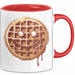 Waffel Liebhaber Tasse Geschenkidee für Sirup Fan Frühstück Rot Trendation