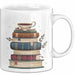 Bücherwurm Tasse Geschenkidee für Vielleser Lustiger Spruch Weiß Trendation
