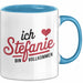 Stefanie Tasse Geschenk Ich Bin Vollkommen Stefanie Geschenkidee Geburtstag Blau Trendation