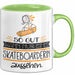 Skateboarderin Geschenk Tasse So Gut Kann Nur Eine Skateboarderin Aussehen Geschenkidee Geburtstag Weihnachten Lustig Grün Trendation