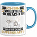Wildtierbeobachter Tasse Geschenk für Wildtierbeobachter Geburtstag Lustiger Spruch Kaffee-Becher Was Ist Deine Superkraft Blau Trendation