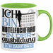 Hotelfachfrau Ausbildung Start Geschenk Tasse Ich Bin Hotelfachfrau In Der Ausbildung Ich Darf Das Kaffee-Becher Geschenkidee Grün Trendation
