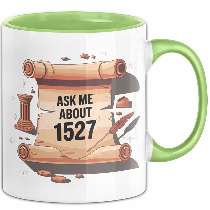 Geschichtsfan Tasse Geschenk Lustige Geschenkidee Spruch Für Geschichts Liebhaber Grün Trendation