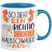 So Sieht Ein Richtig Cooler Halbschwäger Aus Geschenk Tasse Lustiger Spruch Geschenkidee Blau Trendation