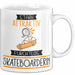 Skateboarderin Tasse Geschenk Becher Stark Attraktiv Furchtlos Skateboarderin Lustige Geschenkidee Weiß Trendation