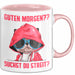 Sarkasmus Tasse Geschenk Lustiger Spruch Hund Guten Morgen Suchst Du Streit Becher Rosa Trendation