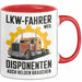 Lkw Fahrer Trucker Tasse Geschenk Lustige Geschenkidee Spruch Lkw Fahrer Weil Disponenten Auch Helden Brauchen Rot Trendation