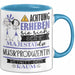 Musikproduzentin Tasse Geschenk Lustiger Spruch Bitte Erheben Sie Sich Seine Majestät Die Musikproduzentin Betritt Den Raum Blau Trendation