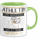 Athletin Und Prinzessin Tasse Geschenk Für Eine Athletin Geburtstag Was Ist Deine Superkraft Grün Trendation