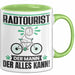 Radtourist Tasse Geschenk für Radtourist Der Mann Der Alles Kann Geschenkidee zum Geburtstag Grün Trendation