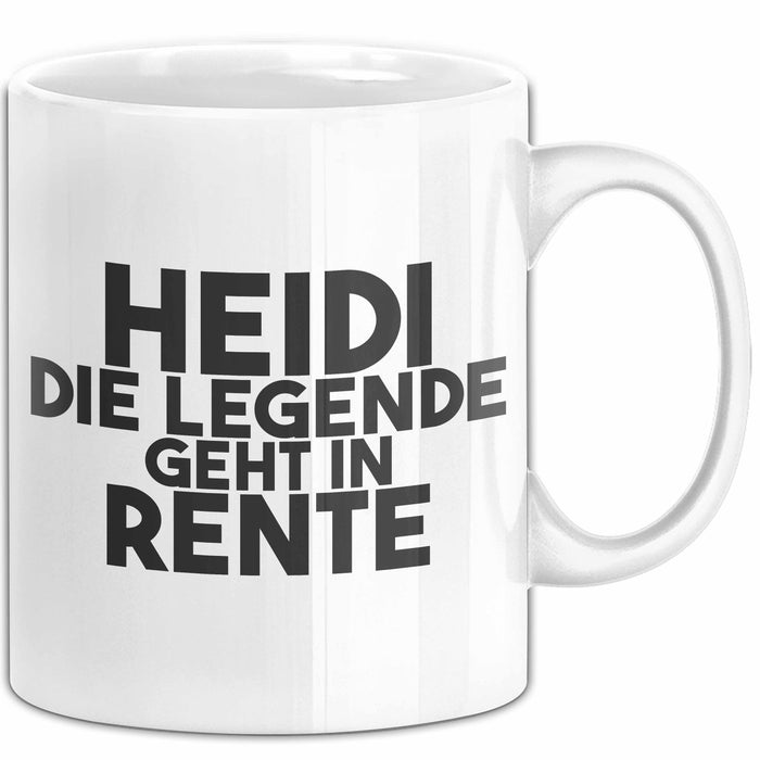 Heidi Tasse Heidi – Die Legende Geht In Rente Geschenk