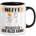 Neffe Tasse Geschenk für Neffe Der Mann Der Alles Kann Geschenkidee zum Geburtstag Schwarz Trendation