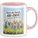 Schüler Abschluss Tasse Geschenk Lustige Geschenkidee Spruch Hoch Die Hände Abi Ende Rosa Trendation