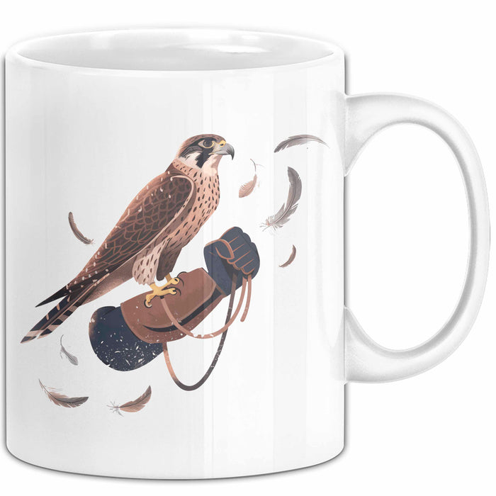 Falke Adler Tasse Geschenk Lustige Geschenkidee Spruch Für Greifvogel Betreuer Weiß Trendation