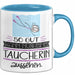 Taucherin Geschenk Tasse So Gut Kann Nur Eine Taucherin Aussehen Geschenkidee Geburtstag Weihnachten Lustig Blau Trendation