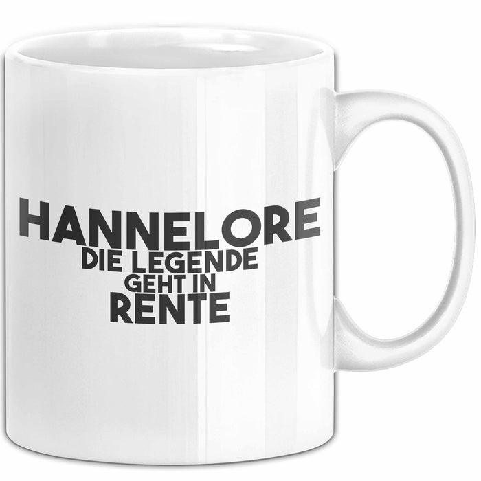 Hannelore Tasse Hannelore – Die Legende Geht In Rente Geschenk