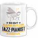Jazz-Pianist Geschenk Tasse So Gut Kann Nur Ein Jazz-Pianist Aussehen Geschenkidee Kaffee-Becher Weiß Trendation