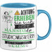 Studiomusikerin Tasse Geschenk Lustiger Spruch Bitte Erheben Sie Sich Seine Majestät Die Studiomusikerin Betritt Den Raum Blau Trendation