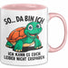 Sarkastische Schildkröte Tasse Geschenk Lustige Geschenkidee Spruch So Da Bin Ich Kann Es Euch Leider Nicht Ersparen Rosa Trendation