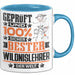 Wildnislehrer Geschenk Lustiger Spruch für Wildnislehrer Geschenkidee Bester Wildnislehrer Der Welt Blau Trendation