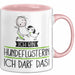 Geschenk für Hundeflüsterin Tasse Lustige Geschenkidee Geburtstag Ich Bin Hundeflüsterin Ich Darf Das Rosa Trendation