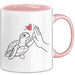 Schildkröte Tierliebhaber Tasse Geschenk Lustige Geschenkidee Spruch Rosa Trendation