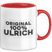 Ulrich Tasse Original 100% Ulrich Geschenk Rot Trendation