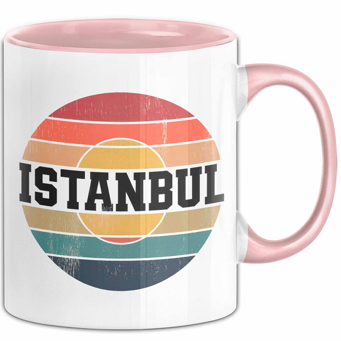 Istanbul Türkei Tasse Geschenk Lustige Geschenkidee Spruch Rosa Trendation
