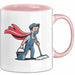 Hausmeister Tasse Geschenkidee Reinigungsheld Lustiger Geschenkidee Lustig Rosa Trendation