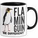 Pinguin Flamingo Tasse Geschenk Lustige Geschenkidee Spruch Flaminguin Trendation