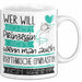 Rhythmische Gymnastin Tasse Geschenk Spruch Wer Will Schon Prinzessin Sein Wenn Man Auch Rhythmische Gymnastin Sein Kann Weiß Trendation