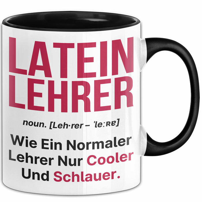 Lateinlehrer Unterricht Tasse Geschenk Lustige Geschenkidee Spruch Latein Lehrer Trendation