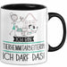 Geschenk für Tierheimmitarbeiterin Tasse Lustige Geschenkidee Geburtstag Ich Bin Tierheimmitarbeiterin Ich Darf Das Trendation