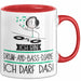 Geschenk für Drum-and-Bass-DJane Tasse Lustige Geschenkidee Geburtstag Ich Bin Drum-and-Bass-DJane Ich Darf Das Rot Trendation