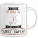 Bungee-Jumperin Tasse Geschenk Becher Stark Attraktiv Furchtlos Bungee-Jumperin Lustige Geschenkidee Weiß Trendation