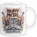 Heavy Metal Tasse Geschenkidee Gottes Entschuldigung Weiß Trendation