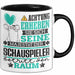 Schauspieler Geschenk Tasse Lustiger Spruch Erheben Sie Sich Der Schauspieler Betritt den Raum Schwarz Trendation