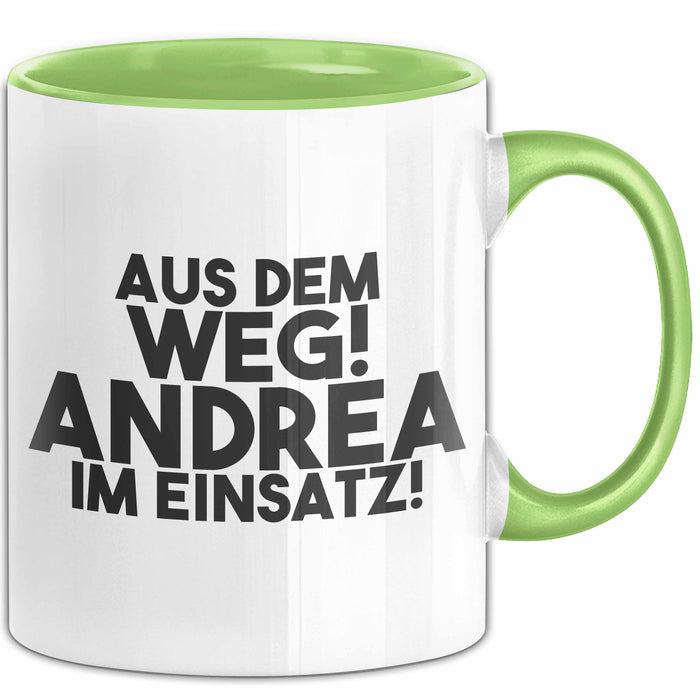 Andrea Tasse Aus Dem Weg! Andrea Im Einsatz! Geschenk