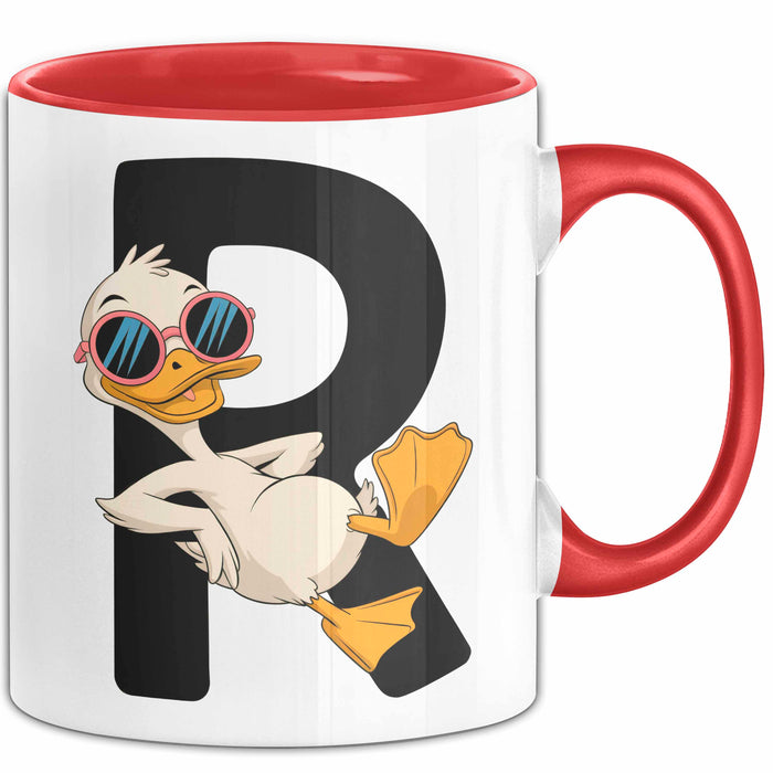 Quietscheente Tier Tasse Geschenk Lustige Geschenkidee Spruch Rentnerente Im Ruhestand Rot Trendation