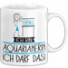 Geschenk für Aquarianerin Tasse Lustige Geschenkidee Geburtstag Ich Bin Aquarianerin Ich Darf Das Weiß Trendation