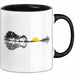 Gitarre Musikliebhaber Musiker Gitarrist Tasse Geschenk Lustige Geschenkidee Spruch Schwarz Trendation