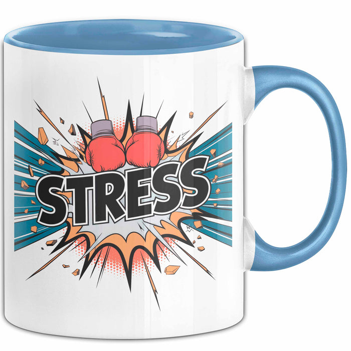 Boxer Tasse Geschenk Lustige Geschenkidee Spruch Für Kampf Fans Blau Trendation
