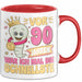 90. Geburtstag Tasse Geschenk Vor 90 Jahren War Ich Mal Die Schnellste Geschenkidee Frauen Mutter Oma Rot Trendation
