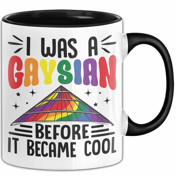 Asiate Schwul Tasse Geschenk I Was Gaysian Before It Became Cool Geschenkidee Lgbtq Gay Lesbian Becher Trendation