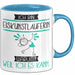 Eiskunstläuferin Tasse Geschenk Ich Bin Eiskunstläuferin Warum Weil Ich Es Kann Geschenkidee Geburtstag Blau Trendation