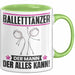 Balletttänzer Tasse Geschenk für Balletttänzer Der Mann Der Alles Kann Geschenkidee zum Geburtstag Grün Trendation